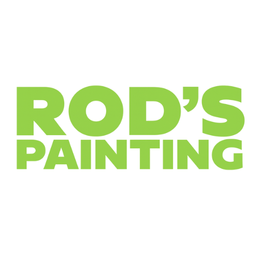 Green logo for Rod's Painting business in bold uppercase letters